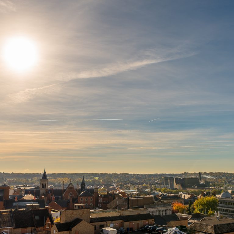 Sunset Cityscape of Northampton