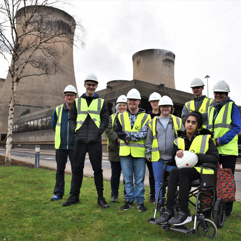 Applefields Students during their visit to Drax Power Station