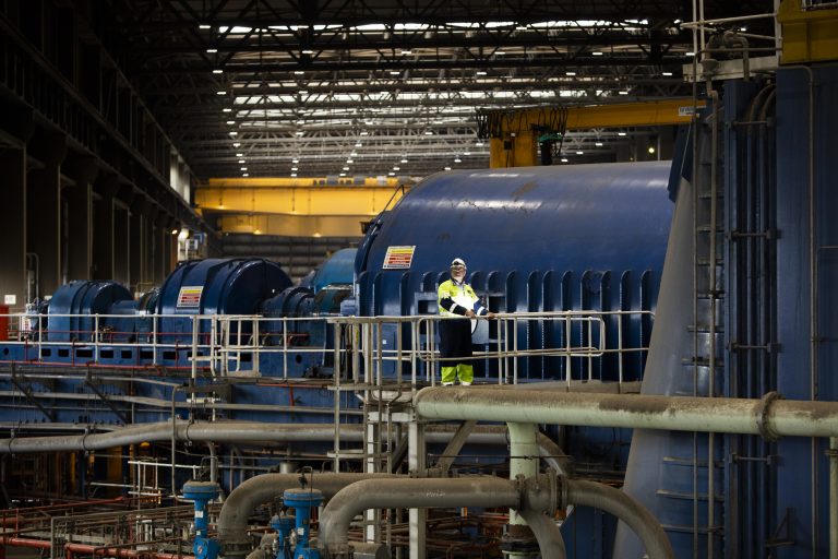 Turbine hall at Drax Power Station