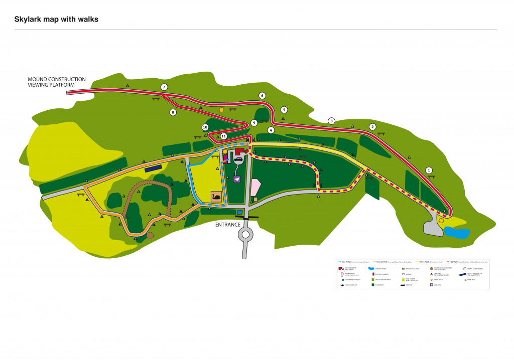 Map of skylark centre walks